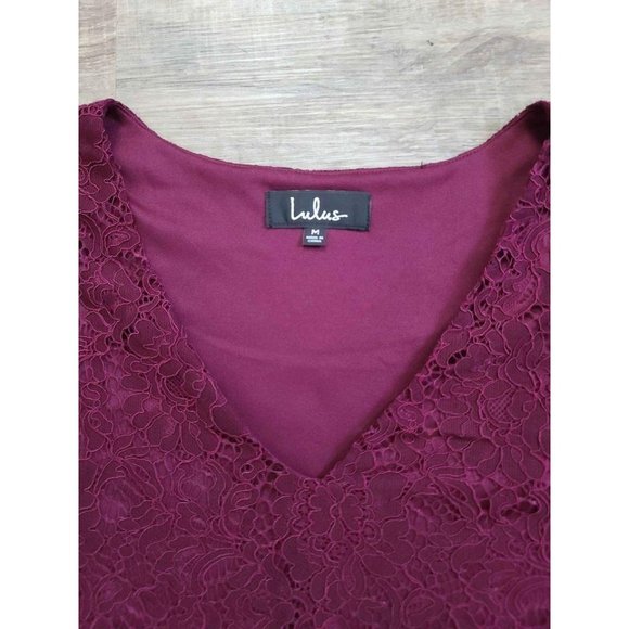 Lulus Bancroft Red Lace Shift Dress - Picture 5 of 7